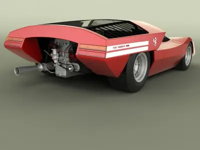 Fiat Abarth 2000 Scorpione 3D model