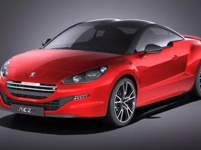 Peugeot RCZ R 2015 VRAY 3D model