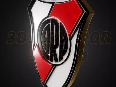 River Plate Escudo logo - Cinematic - 3D print 3D model