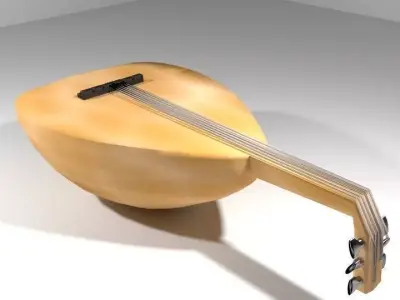 Musical Instrument Gambus 3D model