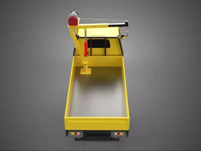 PICKUP TRUCK ELECTRIC WINCH HOIST LIFT BOOM HYDRAULIC CRANE JIB 3D model