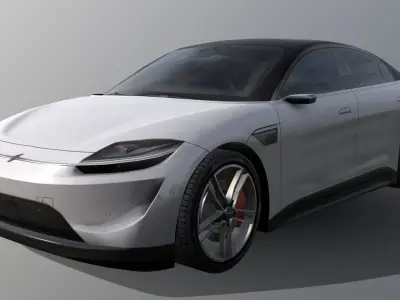 Sony Vision S concept car Low-poly 3D model