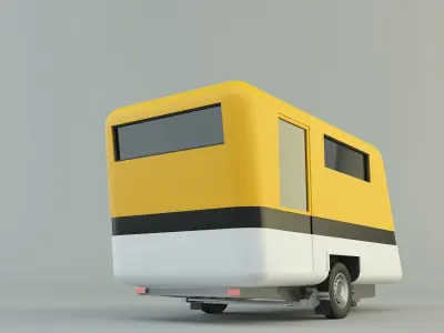  vehicle travel trailer model 3D model