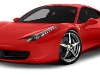 Ferrari sports car Low-poly 3D model