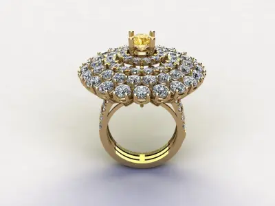 women ring new model design in Asia R20 3D model