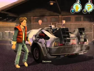 3D Back to the Future-Delorean Low-poly 3D model