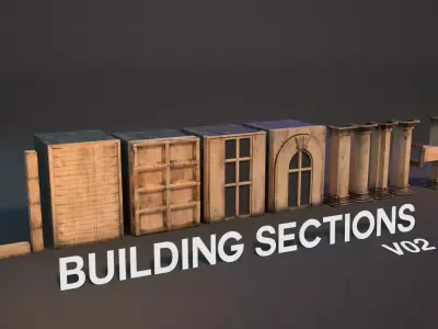 Build it your way with Building Sections V02 3D model
