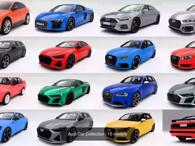 Audi Car Collection 3D Model Pack