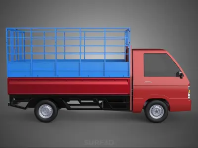 TRANSPORT CATTLE TRAILER RACK FENCE TRUCK PICKUP CARRY FLATBED 3D model