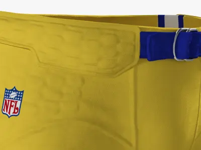 American Football Player Pants Uniform 3D model