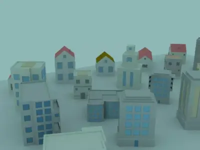 CollectionOfHouses city 3D model