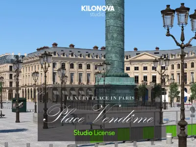 Paris  Place Vendome Studio License  3D model