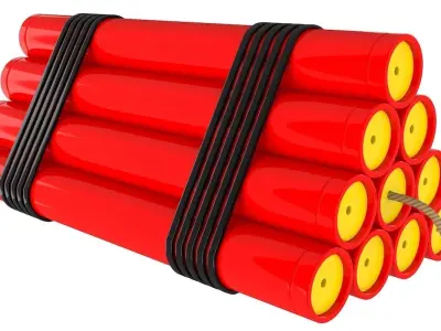 High EXPLOSIVE Symbol 3D model