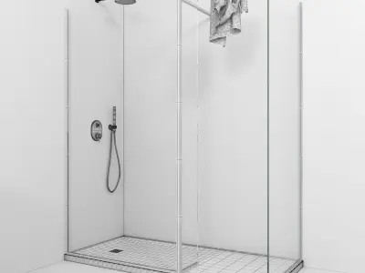 Bathroom furniture set Gold 6 3D model