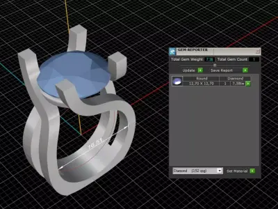 ring woman  3D print model 89