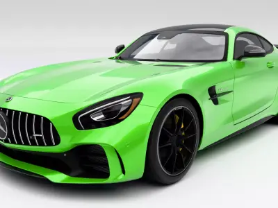 Mercedes-Benz AMG GT R 2017 Low-poly 3D model
