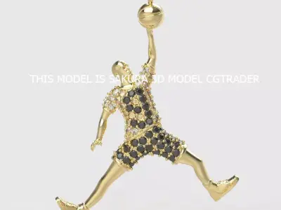 Jugador basquetbol NFL  player basketball Nike  Jordan 3D print model