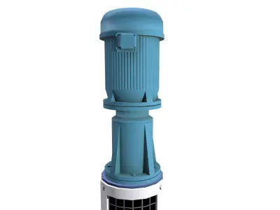 Vertical Pump Low-poly 3D model