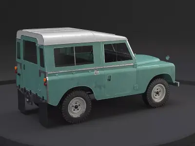 Land Rover Series III Short Wheelbase Old 3D model
