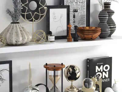 Decorative set 02 3D model