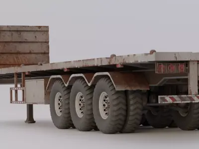Trailer Old  3D model