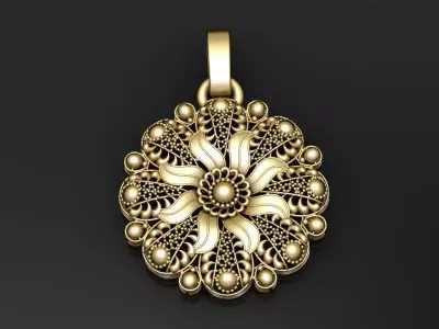  traditionalpendant 3D  pendant   3D print model