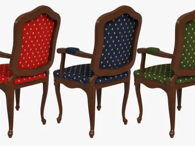  Classic carved chair 04 02 3D model