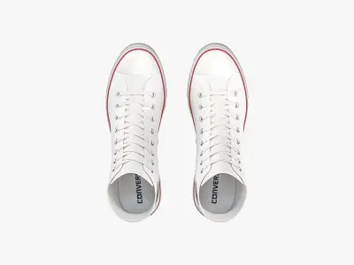Chuck Taylor All Star Classic High Top White 3D model