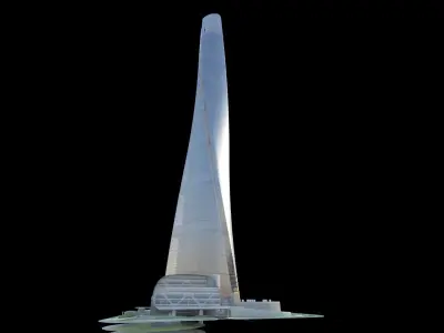 Shanghai Tower China 3D model