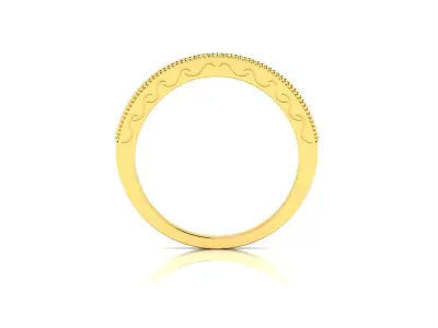 Band 3dm Render Details elegant gold diamond ring 3D print model