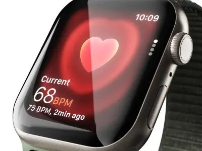 Apple Watch Series 9 Cypress Sport Loop 3D model