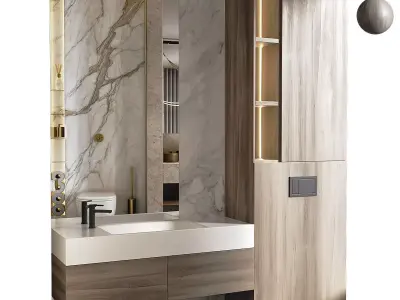 Bathroom Set 02 3D model