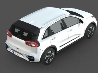 Kia Niro EV Low-poly 3D model