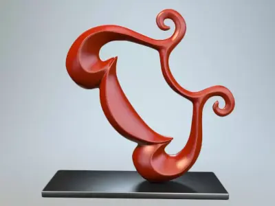 Abstract Figure 3D model 21