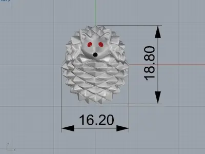 Hedgehog pendant  3D print model