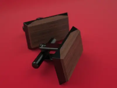 watch with wood inlays Free 3D model