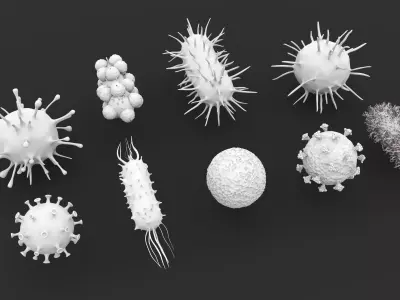 Corona virus 3D model