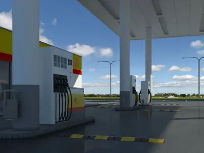 Gas Station 1 3D model