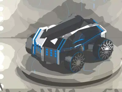 3D model concept car 3D print model