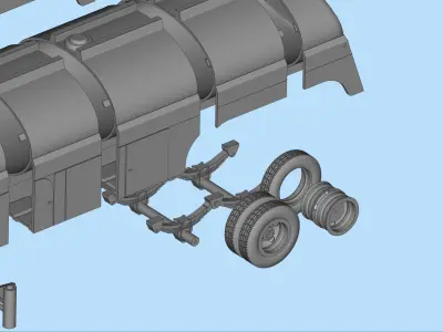  Fuel Tanker trailer for Truck from the movie Duel 3D print model
