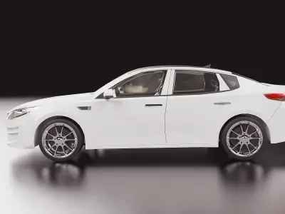 2016 Kia Optima Low-poly 3D model