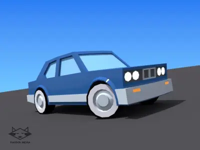 63 Lowpoly Vehicles Low-poly 3D model