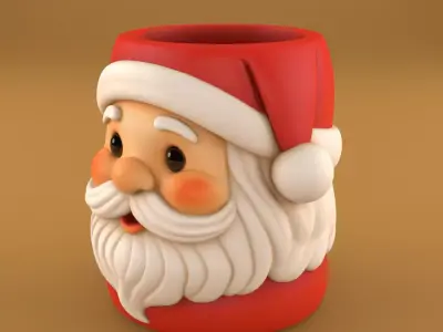 Santa Claus Planter 3D print model