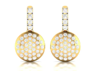 Women Earrings 3dm STL FBX OBJ Render Details 3D print model purchase