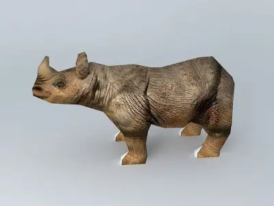Rhino rhinoceros 3D model