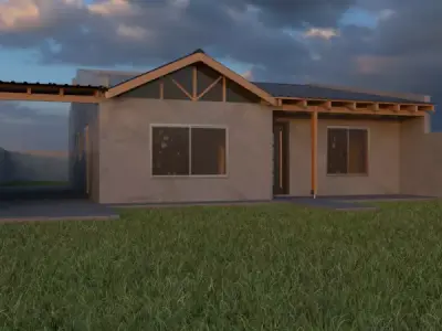 Render interior 3D model