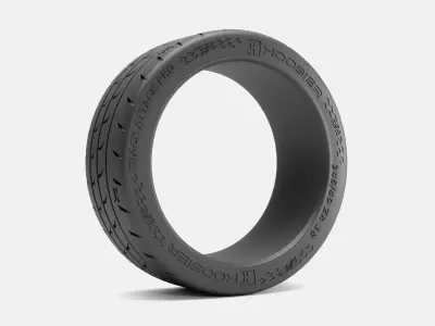 18x9 Hoosier Track Attack Pro Tire 245 40 R18 3D print model