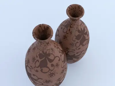 Ornamental Vases 3D model