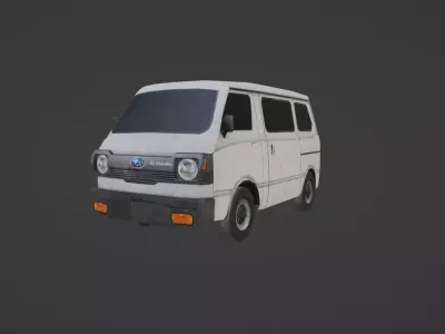 Subaru Sambar Low-poly 3D model