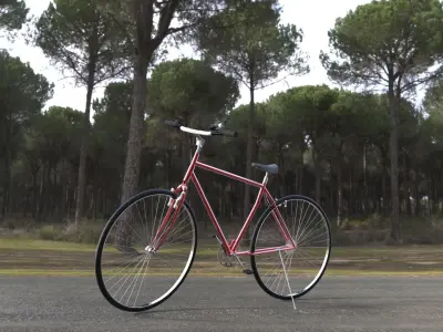 BICYCLE MODEL vintage Low-poly 3D model